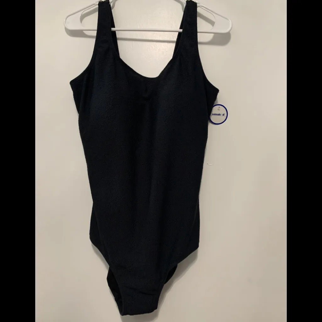Swimsuits for All Black One Piece Swimsuit Size 16 - Image 5