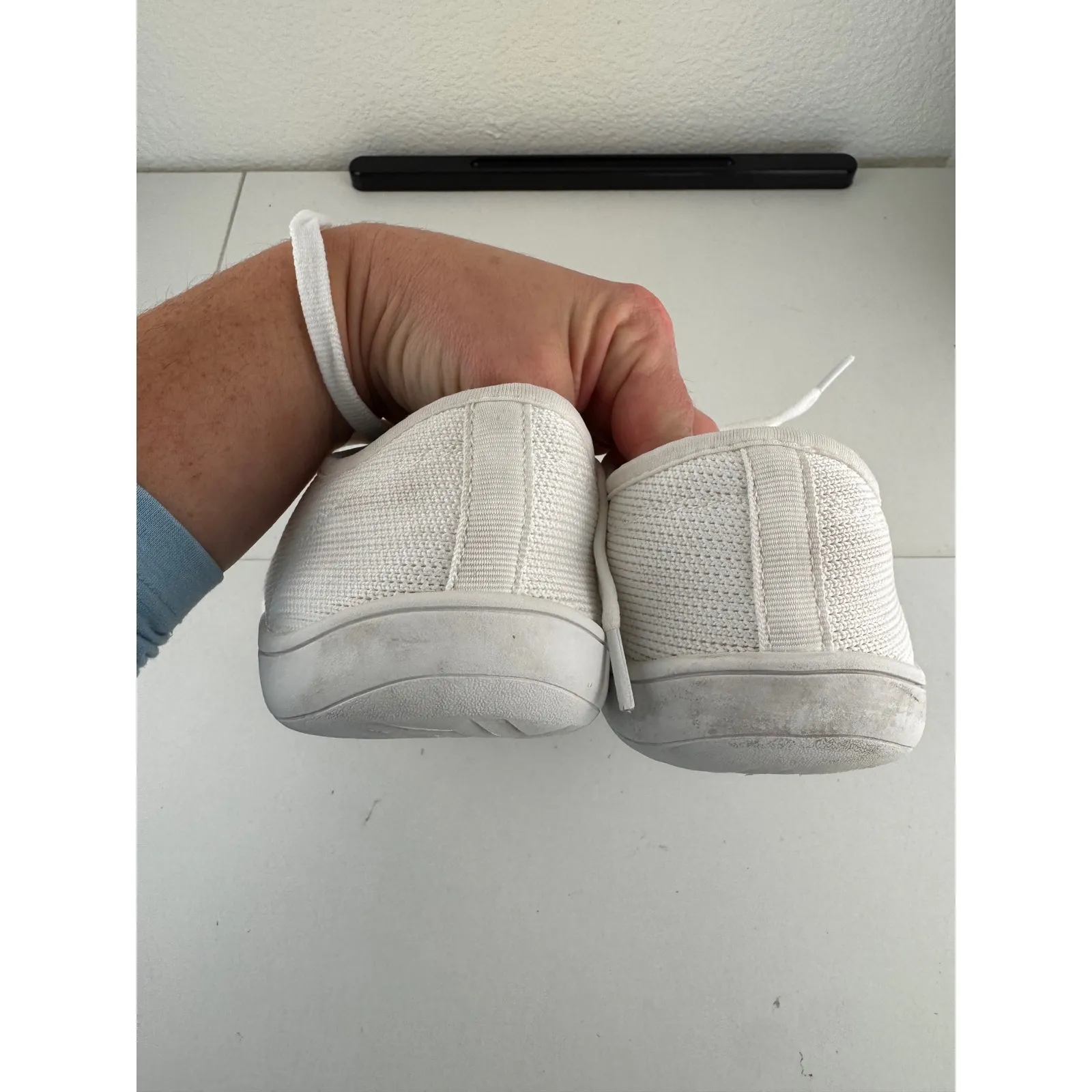 WHITING White Mesh Sneakers Barefoot Minimalist Athletic Shoes Size 40 9.5 - Image 4