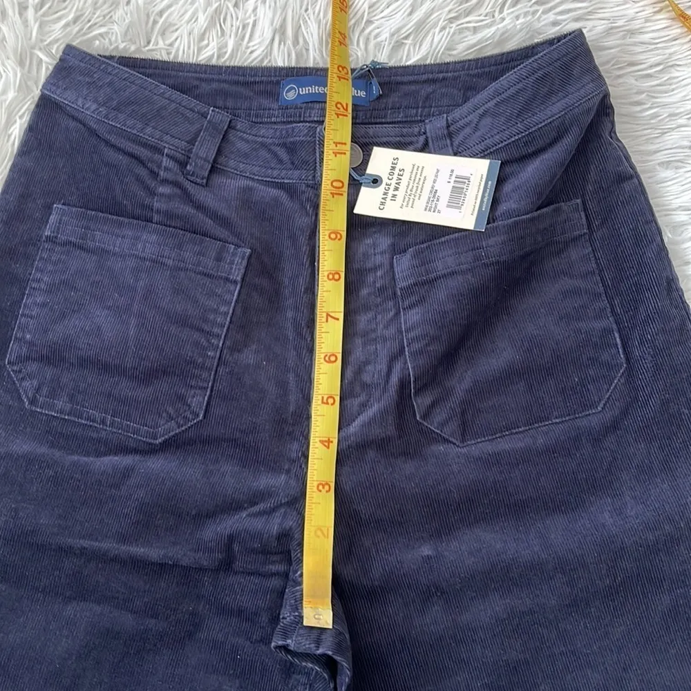 UNITED BY BLUE Women’s Organic Corduroy Wide Leg PantNight sky size 27 - Image 14