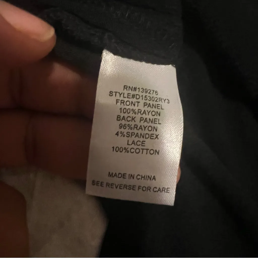 Daniel Rainn Tank Top Sleeveless Lace Trim Casual Blouse Black XS‎ - Image 4