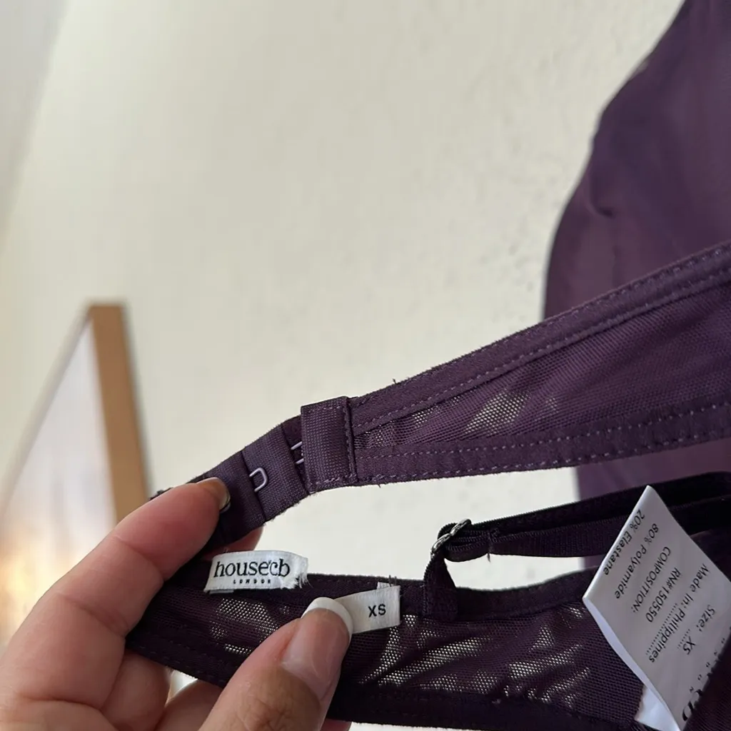 HOUSE‎ OF CB 'Safiya' Black Grape Maxi Dress NWOT size XS A-C - Image 12