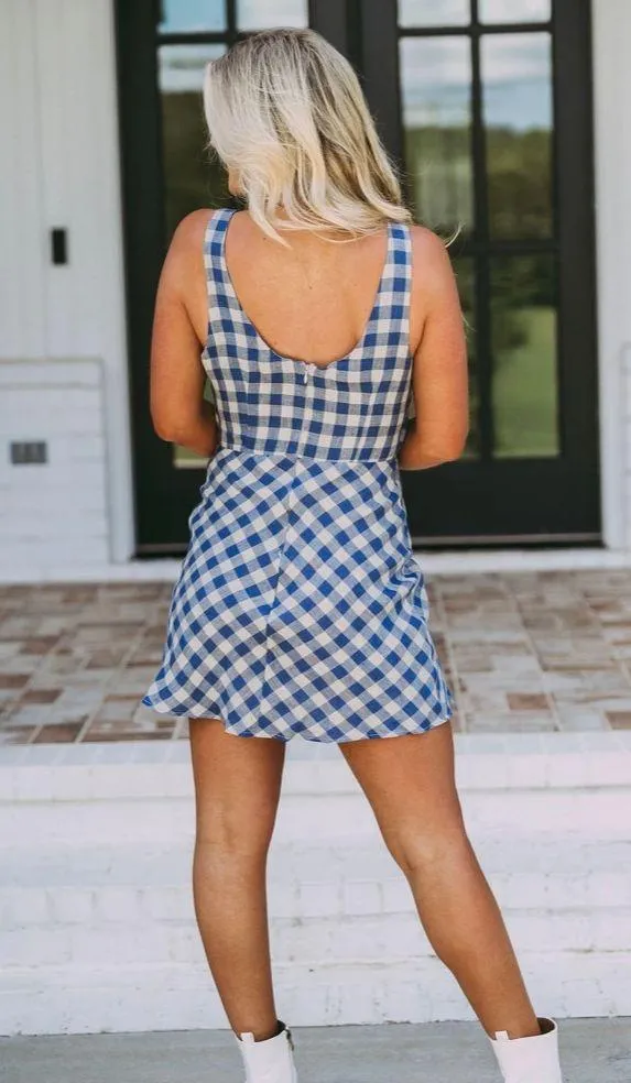 Checkered Gingham Dress - Image 3