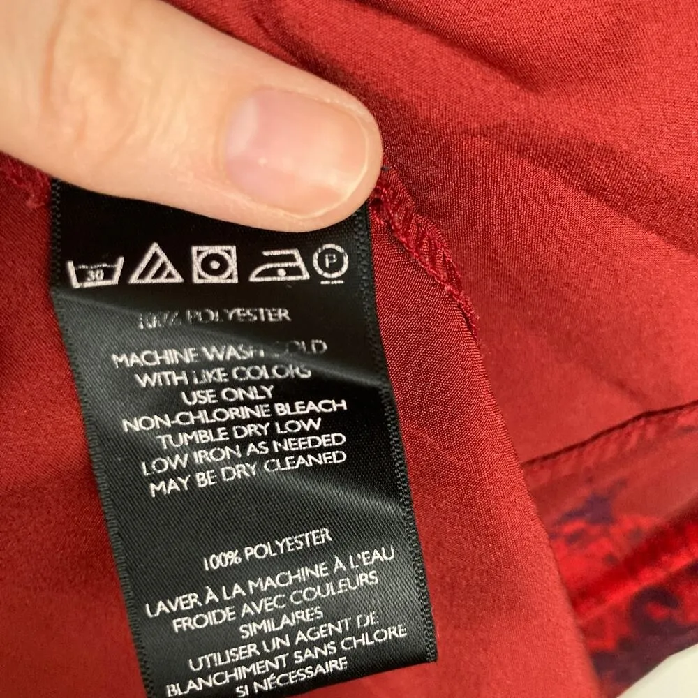 Urban Outfitters Ecote Women XS Red Paisley Babydoll Mini Dress Y2K Fairy Grunge - Image 11