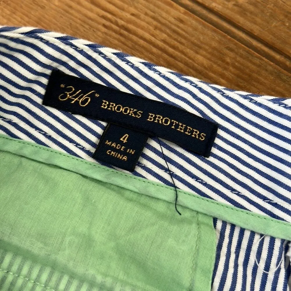 Womens Brooks Brothers striped cotton shorts size 4 - Image 7