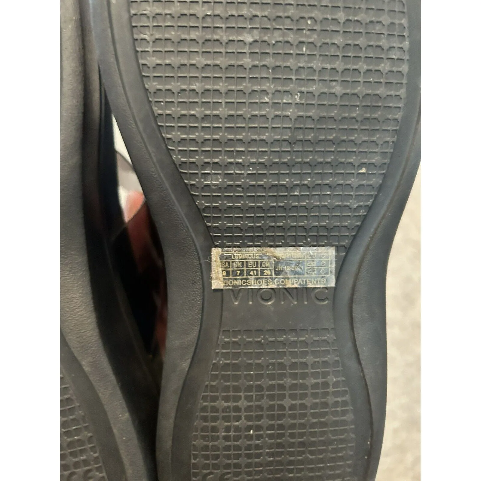 Vionic Woman’s Luminous High Tide‎ Black Wedge Platform Flip Flop Sandals 9 - Image 5