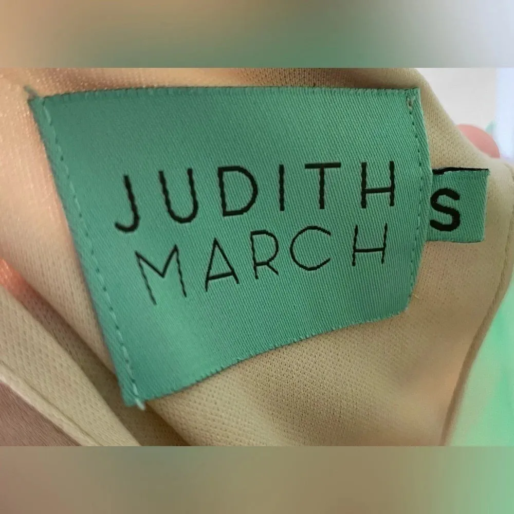 Judith March  Anthropologie | Neon Green Retro Striped Mini Dress | Small - Image 3