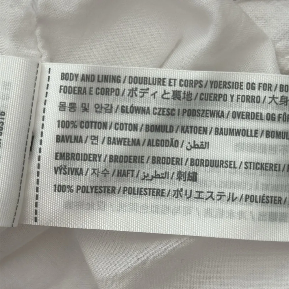 Abercrombie & Fitch White Cotton Crepe Embroidered Boho Mini Dress - Image 4