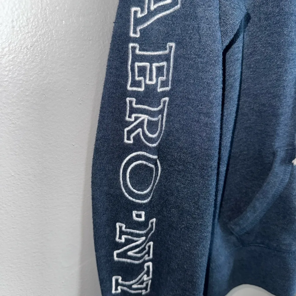 Aeropostale Women’s Hoodie Full Zip Navy Vintage Y2K Size XS EUC - Image 4