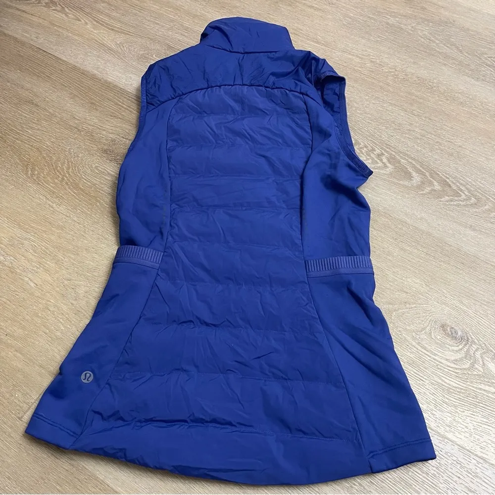 Lululemon Down For It All Vest. Wild Indigo. Size 2 - Image 3