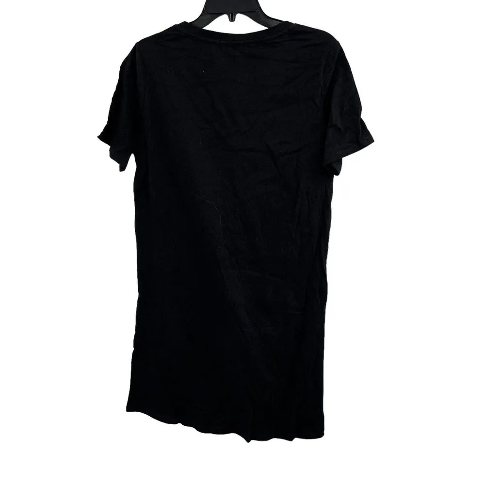 n:PHILANTHROPY Black Leonardo Knot Front Short Casual Shirtdress Black Med New - Image 28