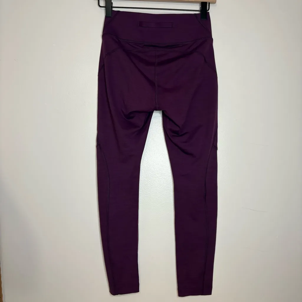 Outdoor Voices TechSweat Leggings Purple‎ Size S Nylon Blend High Rise Pockets - Image 5