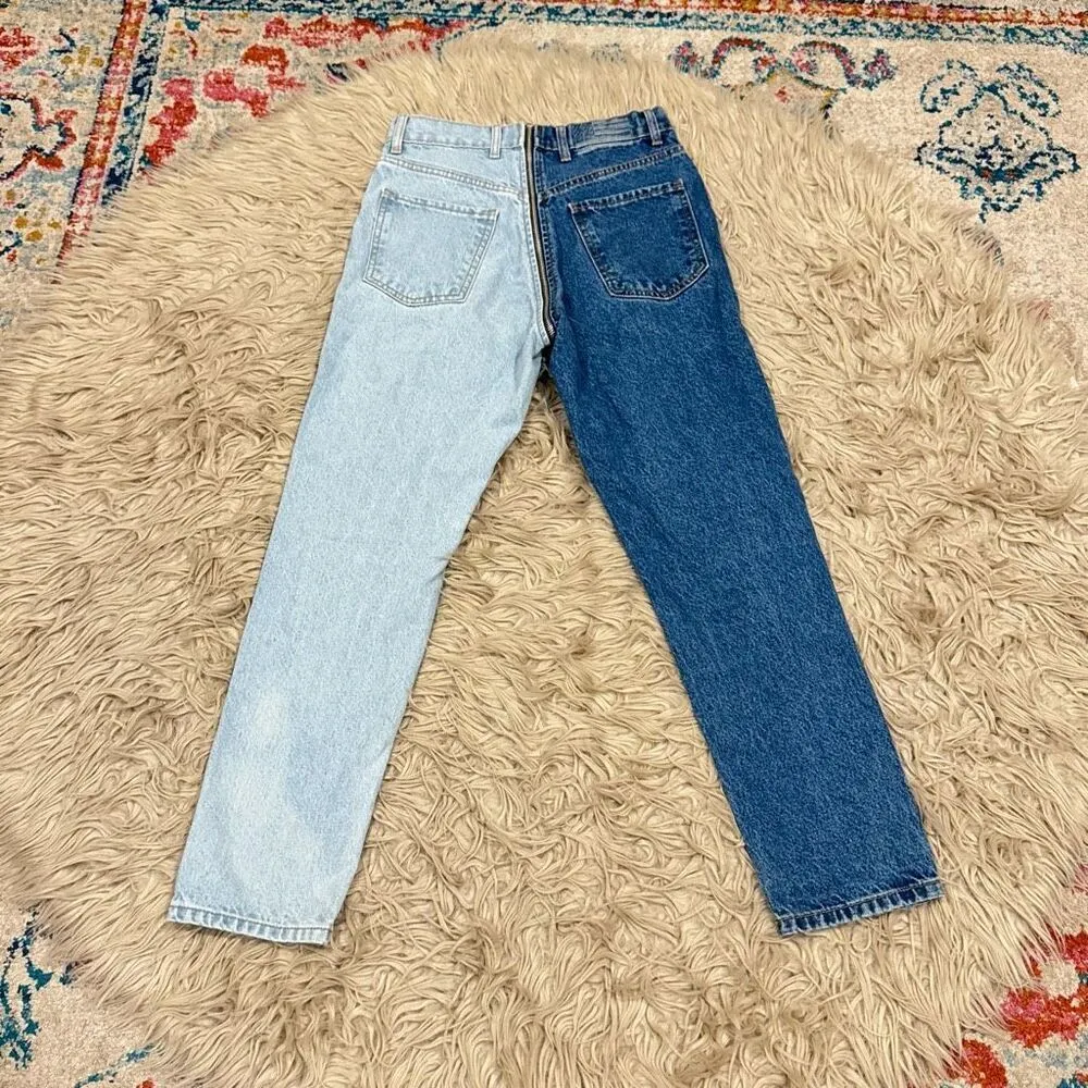 Revice Yin Yang Tokyo Wash Crops Full Zip 2 Toned Jeans Size 26 - Image 8