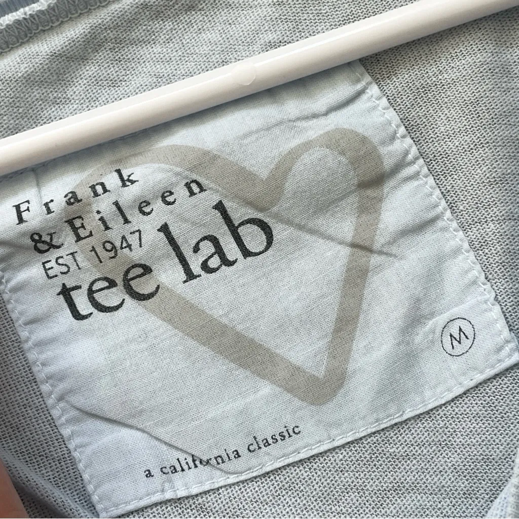 Frank & Eileen Tshirt tee lab cotton half sleeve womens Blue (medium) minimalist - Image 2