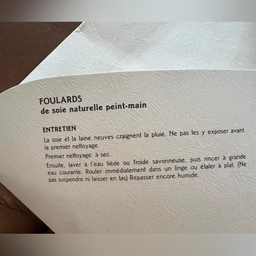 Hand Painted Silk Scarves Set of 3 Blue - Image 6