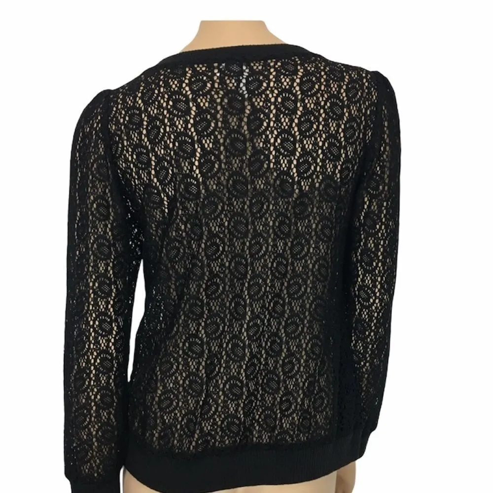 Francesca's Boutique Lace Zip Up Jacket - Image 2