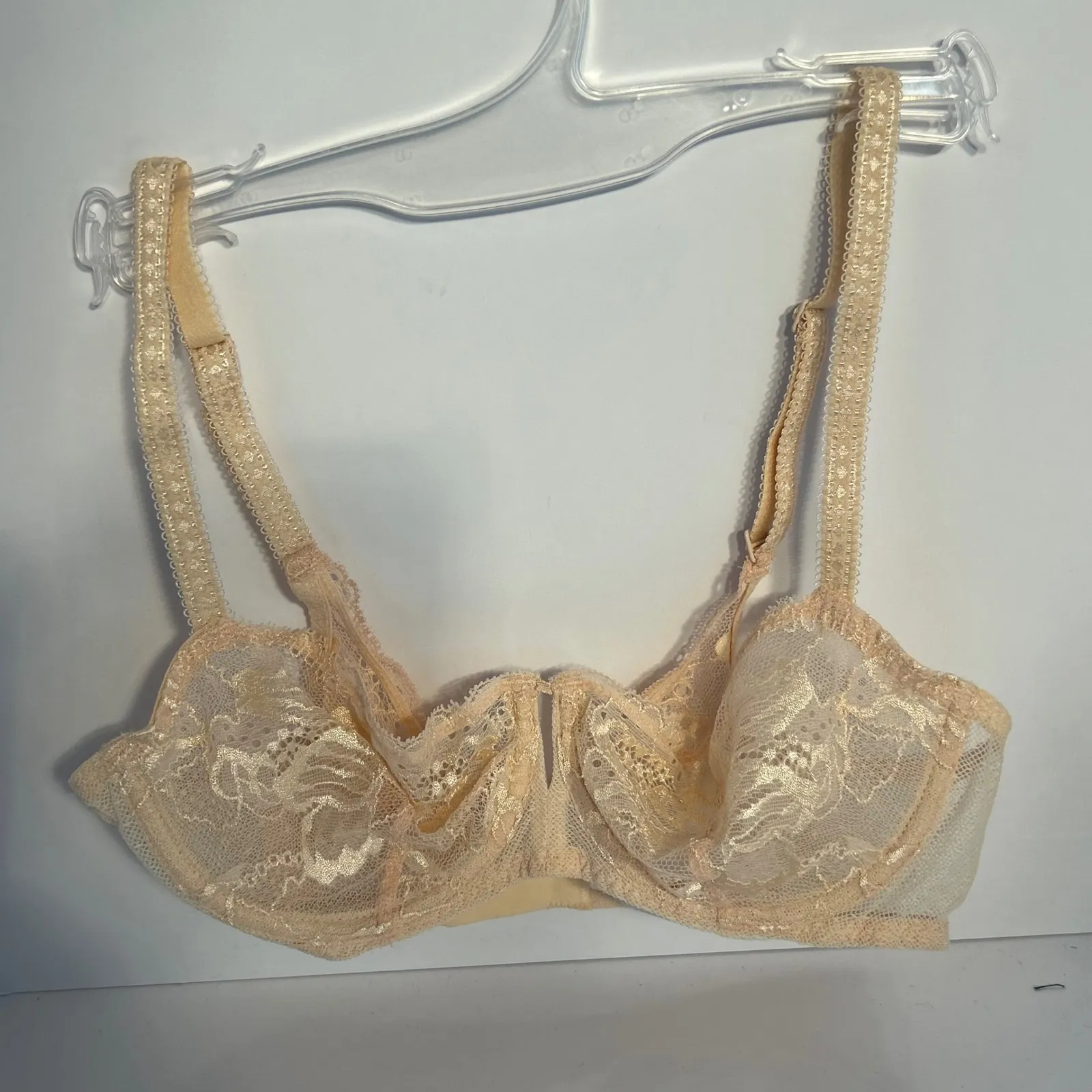 Simone Perele 32C Beige Lace Full Coverage Underwire Bra Size undefined - Image 2