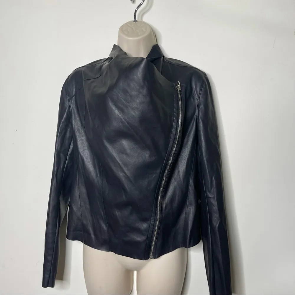 Blank NYC vegan leather Moro jacket size S - Image 4