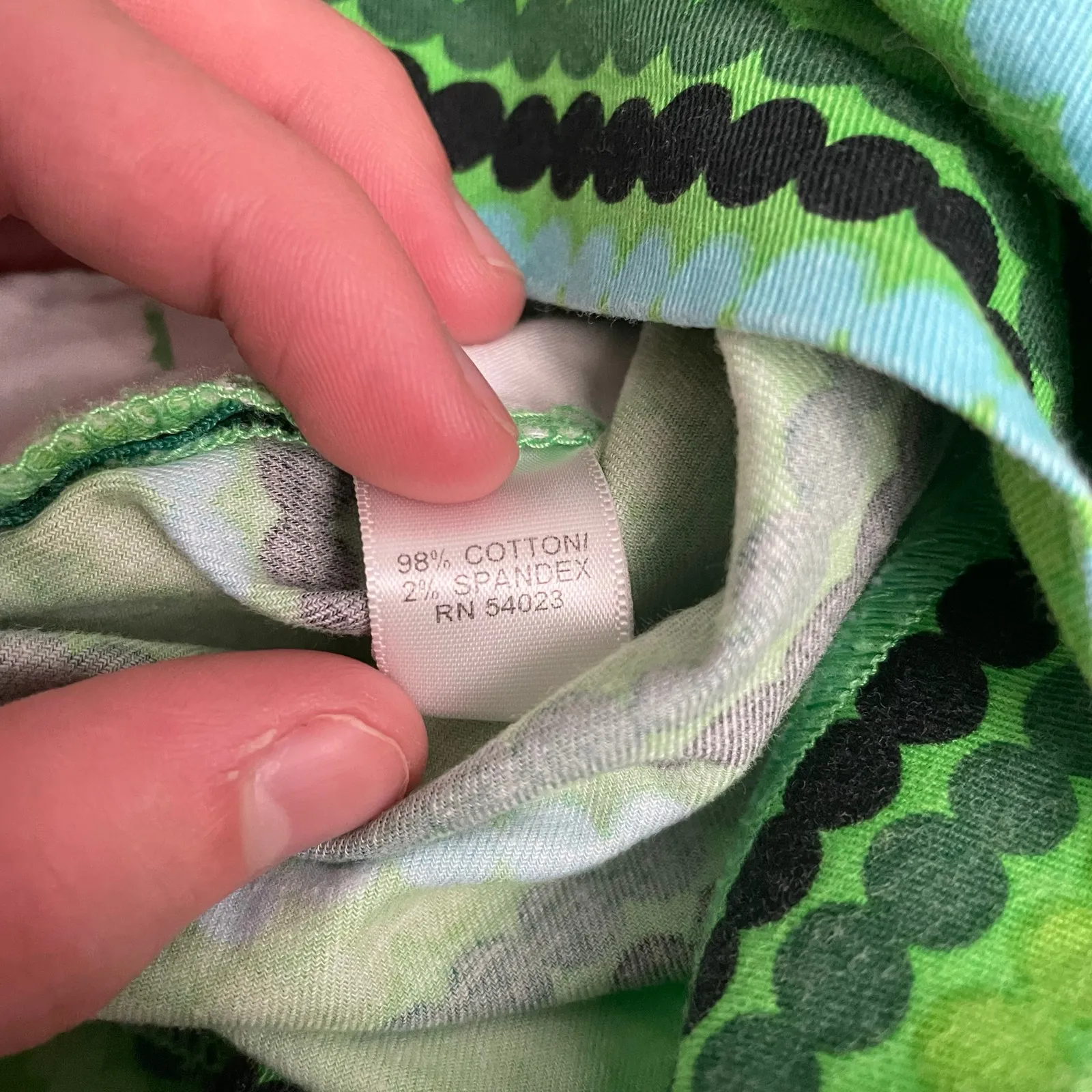 Banana Republic x Marimekko Hampton Shorts 12 Green Geometric Cotton Stretch - Image 9