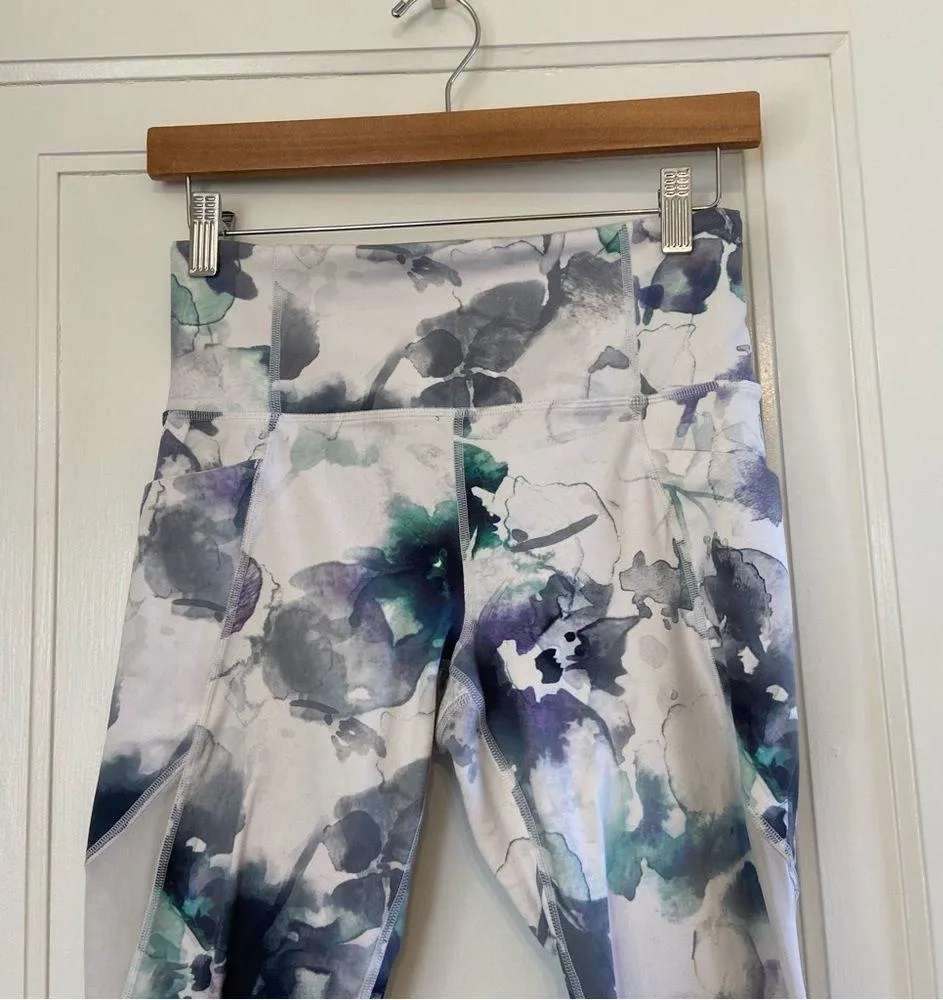 Athleta Floral Mudra mesh high rise crop leggings - Image 7