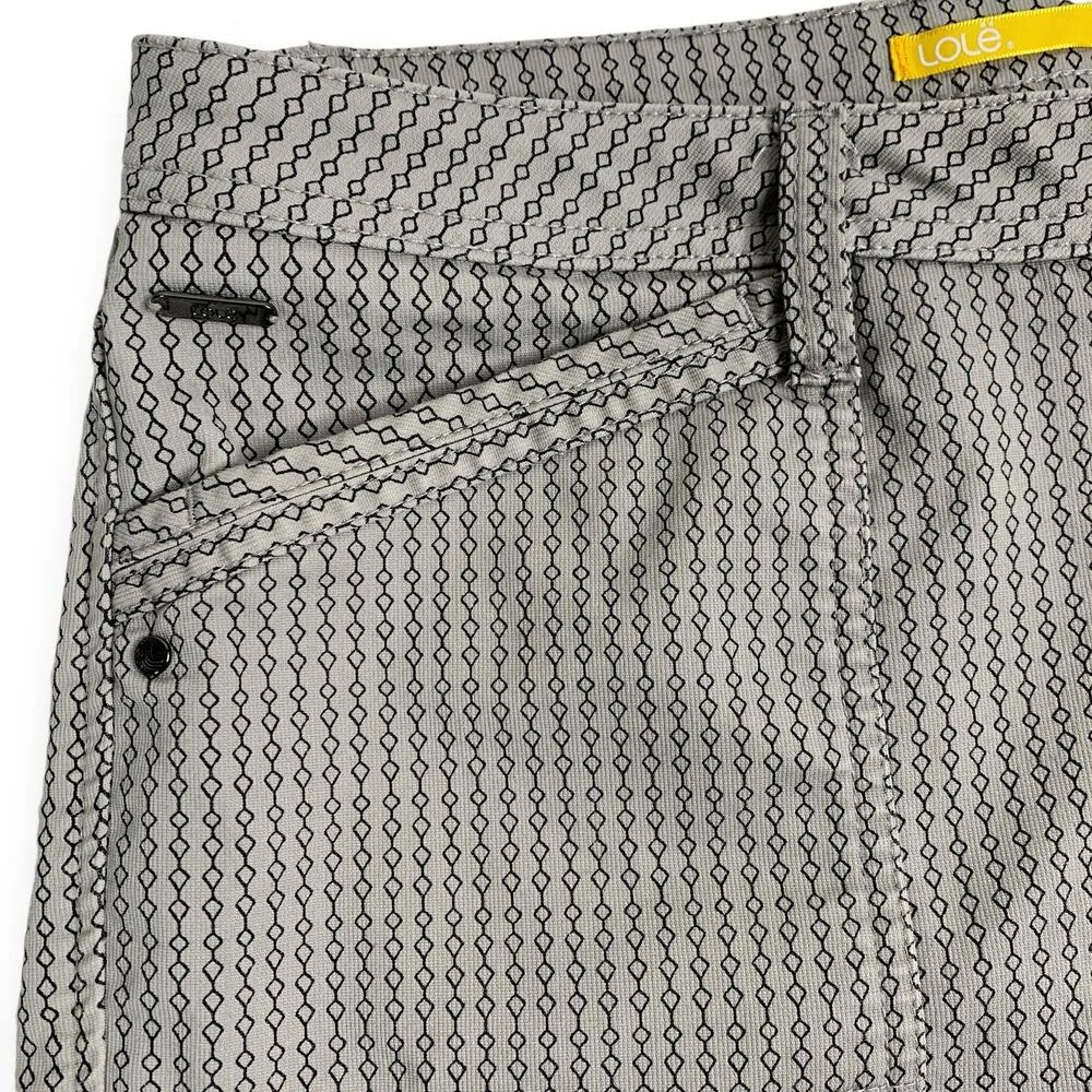 Lole Gray Chino Shorts Womens Size 10 UPF 50+ Stretch Henna Warm Gray - Image 4