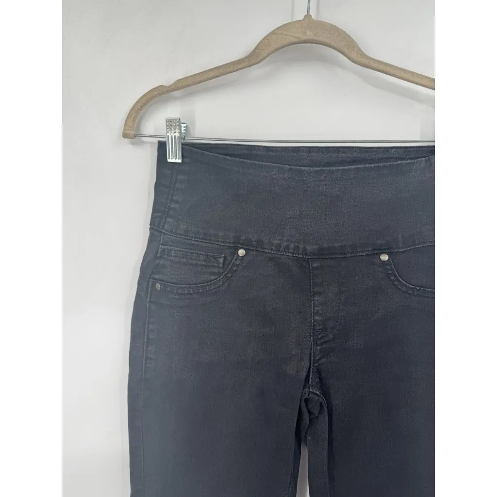 SPANX Side Zip Skinny Jean Legging Women Small Black Faded Wash Stretch Slimming - Image 9