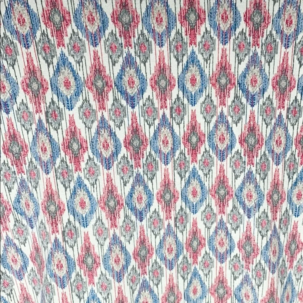 J.Jill Luxe Supima forward seam cotton boho tribal print tunic sz M - Image 6