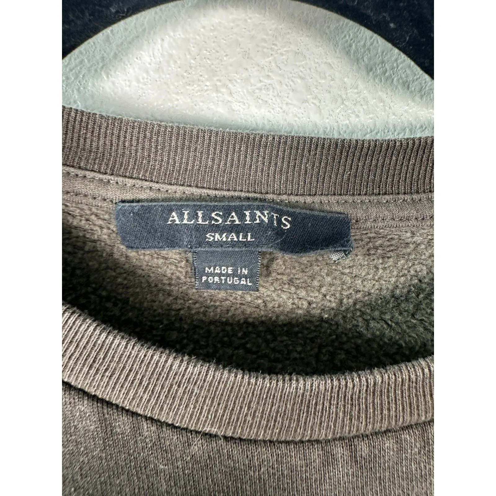 AllSaints All Saints Solo Check Sweatshirt Crewneck Flannel Green Women's Small - Image 4