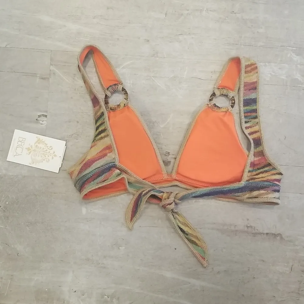 💕BECCA💕 Awaken Callie Banded Triangle Bikini Top ~ Small S NWT - Image 8