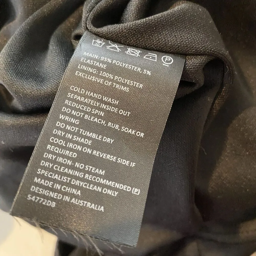 Bardot Karen Bodycon Ruched Velvet V neck Long Sleeve Dress Brand New. Size 8 M - Image 7