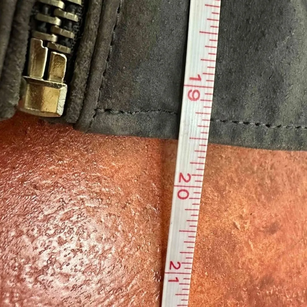 C&C California Leather Biker Epaulet Jacket Size XS Gray - Image 16