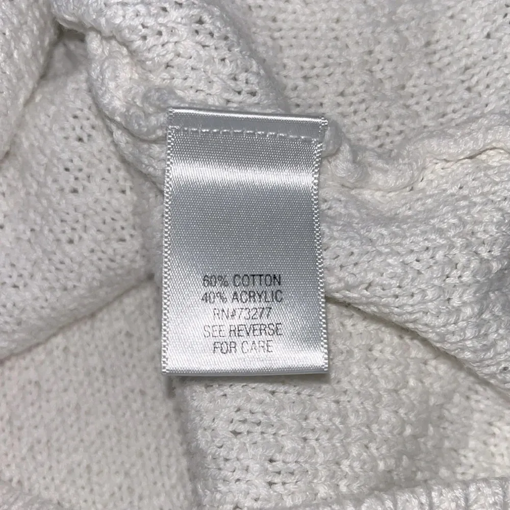 Croft & Barrow cotton blend 3/4 sleeve knit sweater cotton blend ribbed knit - Image 8