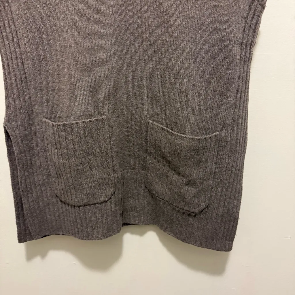 Alex Mill Kiah Merino Wool Blend V- Neck Oversized Tunic Sweater Sz Large - Image 3