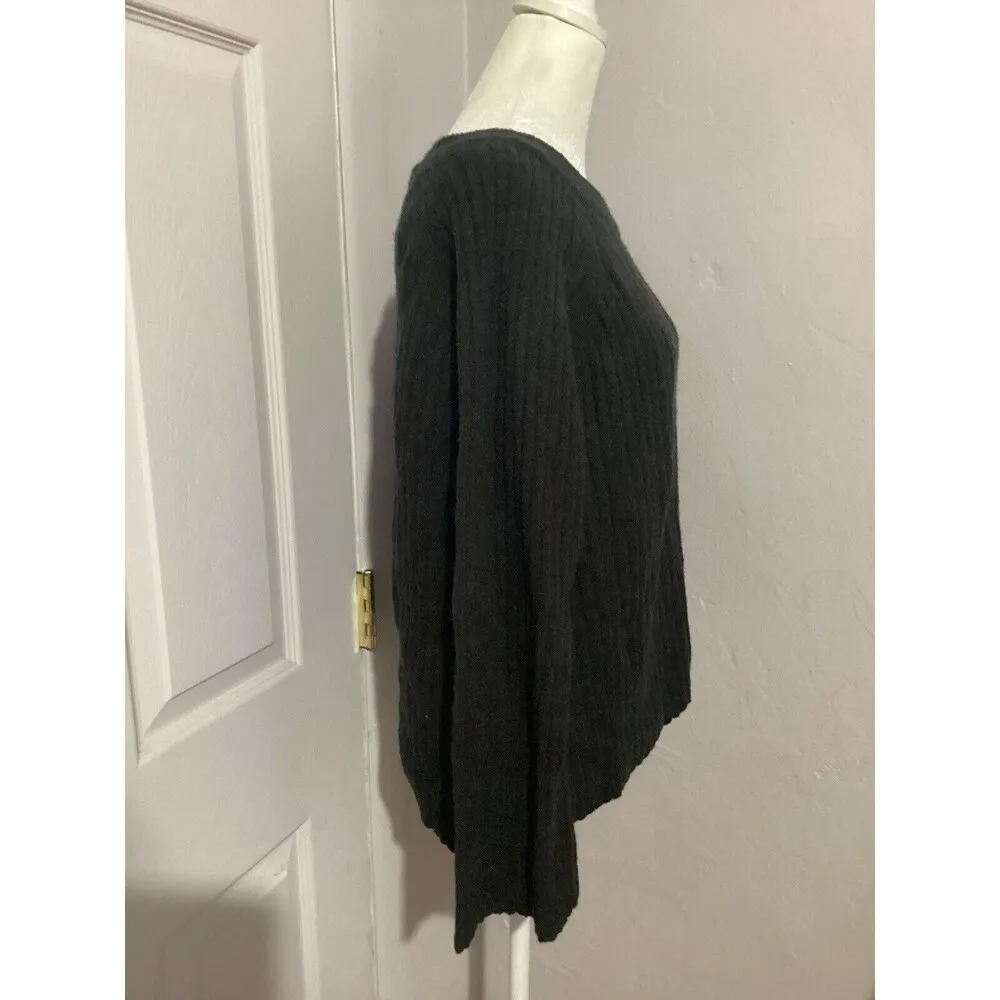 Sanctuary Dark Gray Alpaca Blend Pullover Knit Sweater XS - Image 2