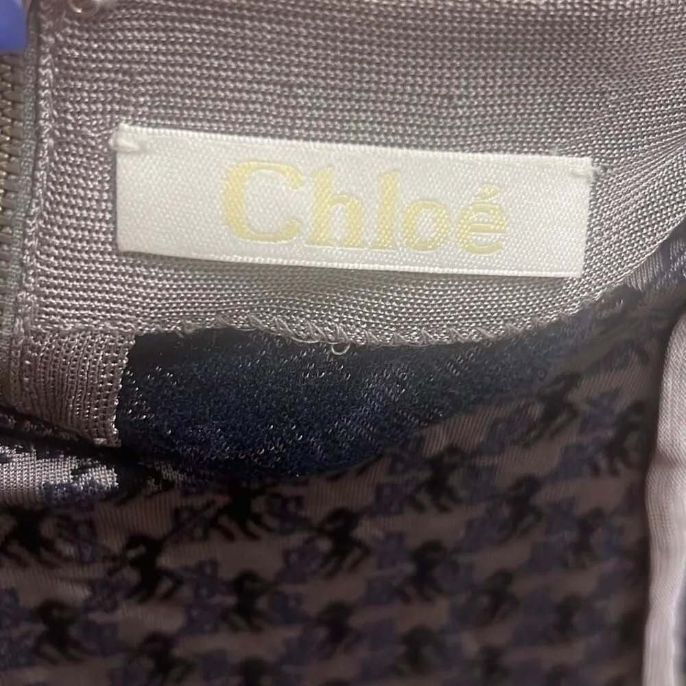 ✨Chloe S/S 2018 Horse Print Sz Small Skirt✨ Gray - Image 9