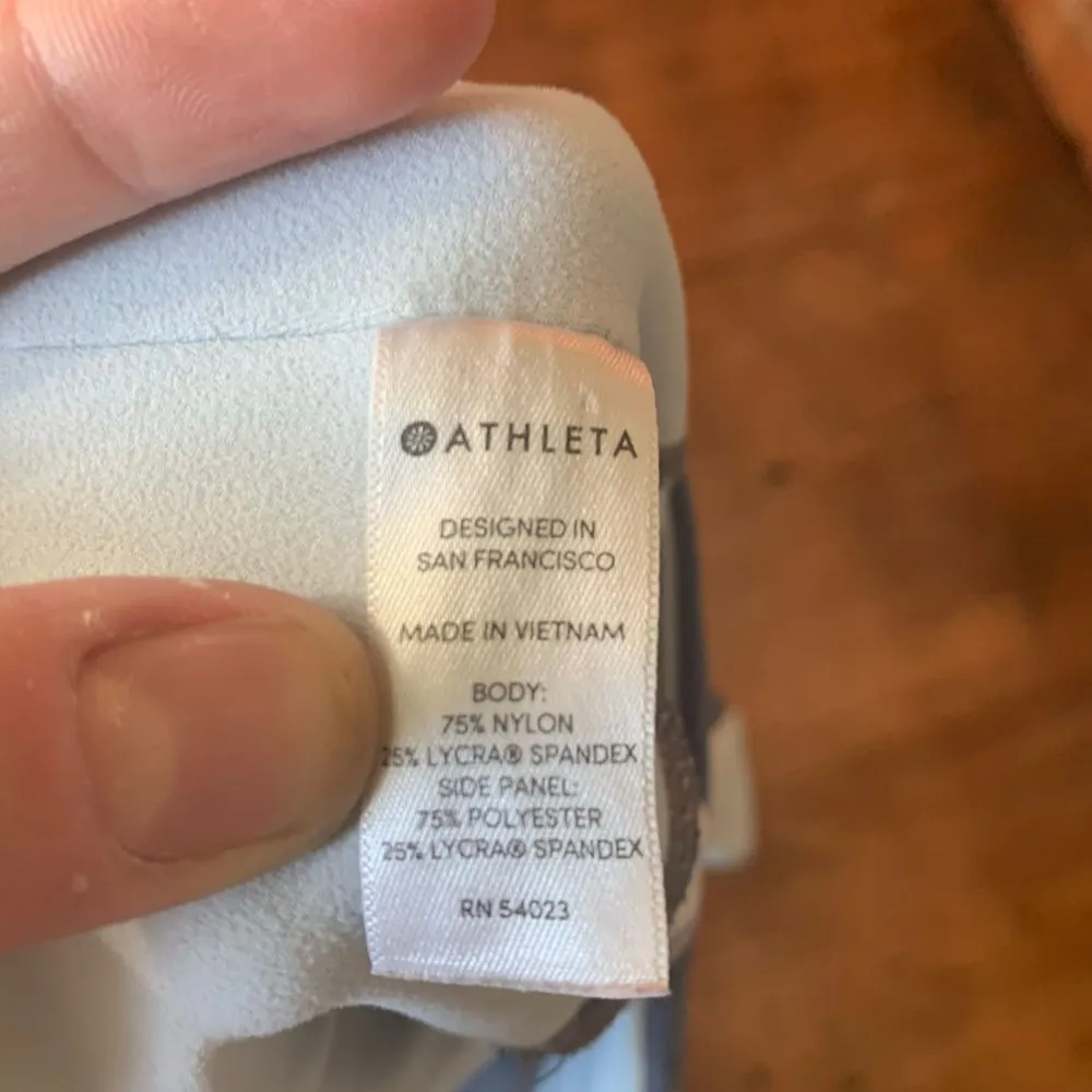 Athleta gray and silver soft elastic cuffed 305922 legging joggers - Image 3