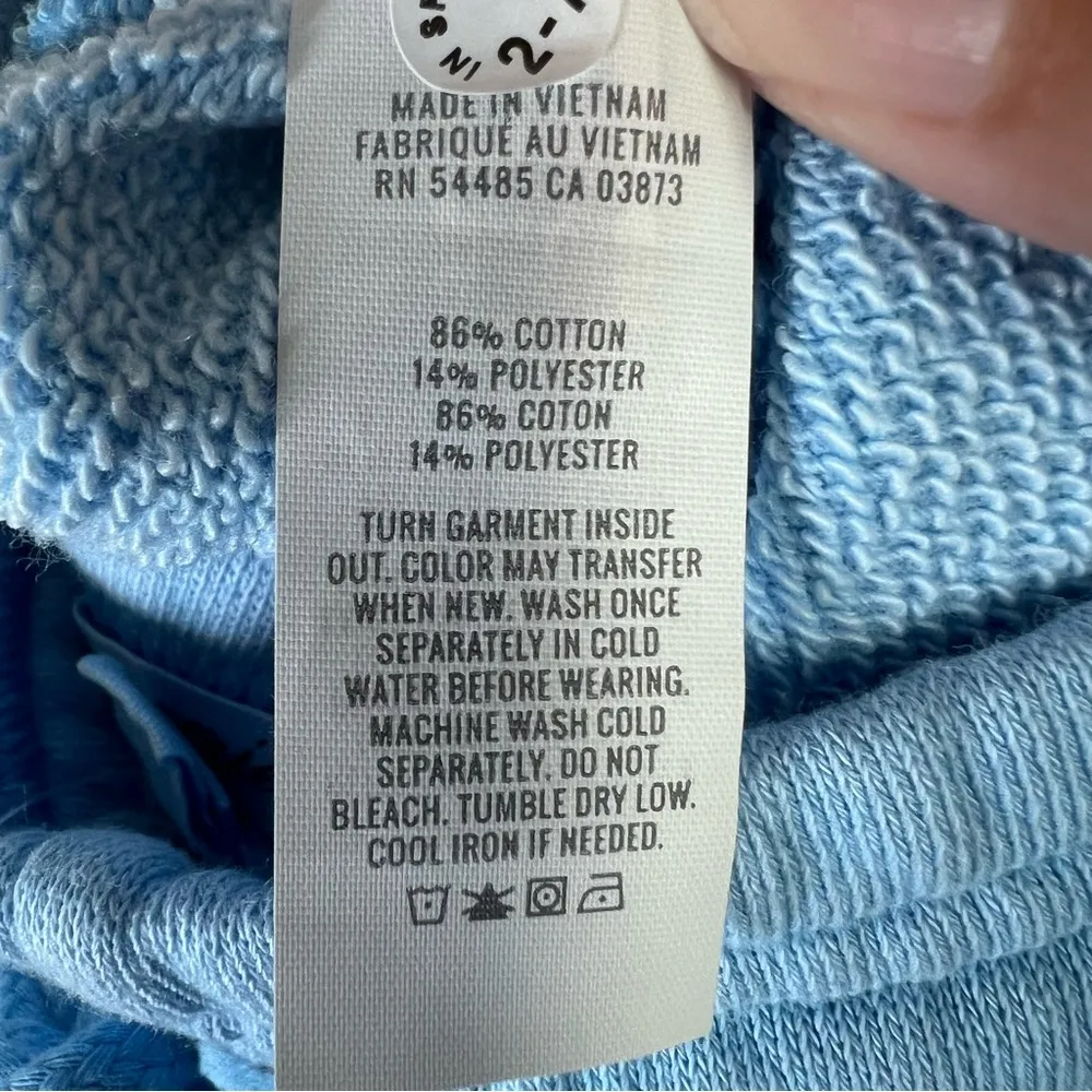 Jogger Style Sweatpants Blue Pull On Elastic Drawstring Waist Comfy NEW Lg - Image 9