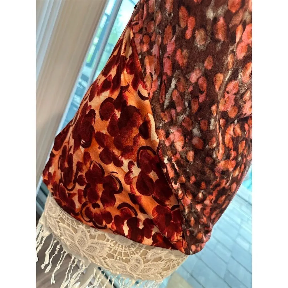 Simply Vera Vera Wang Women's Blouse Size M Solid Rayon - Image 3