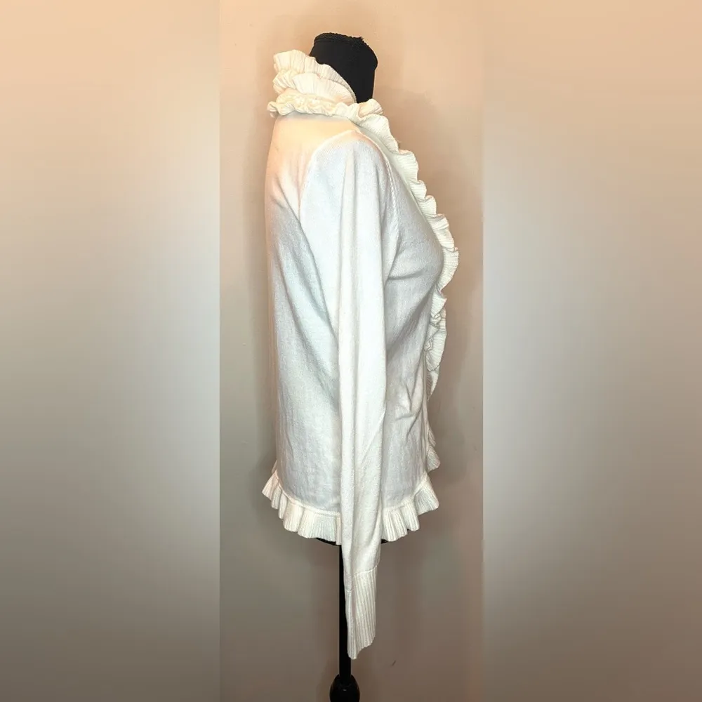 White House Black Market- Sweater Women's Small Rabbit Hair Blend Open Size S - Image 2