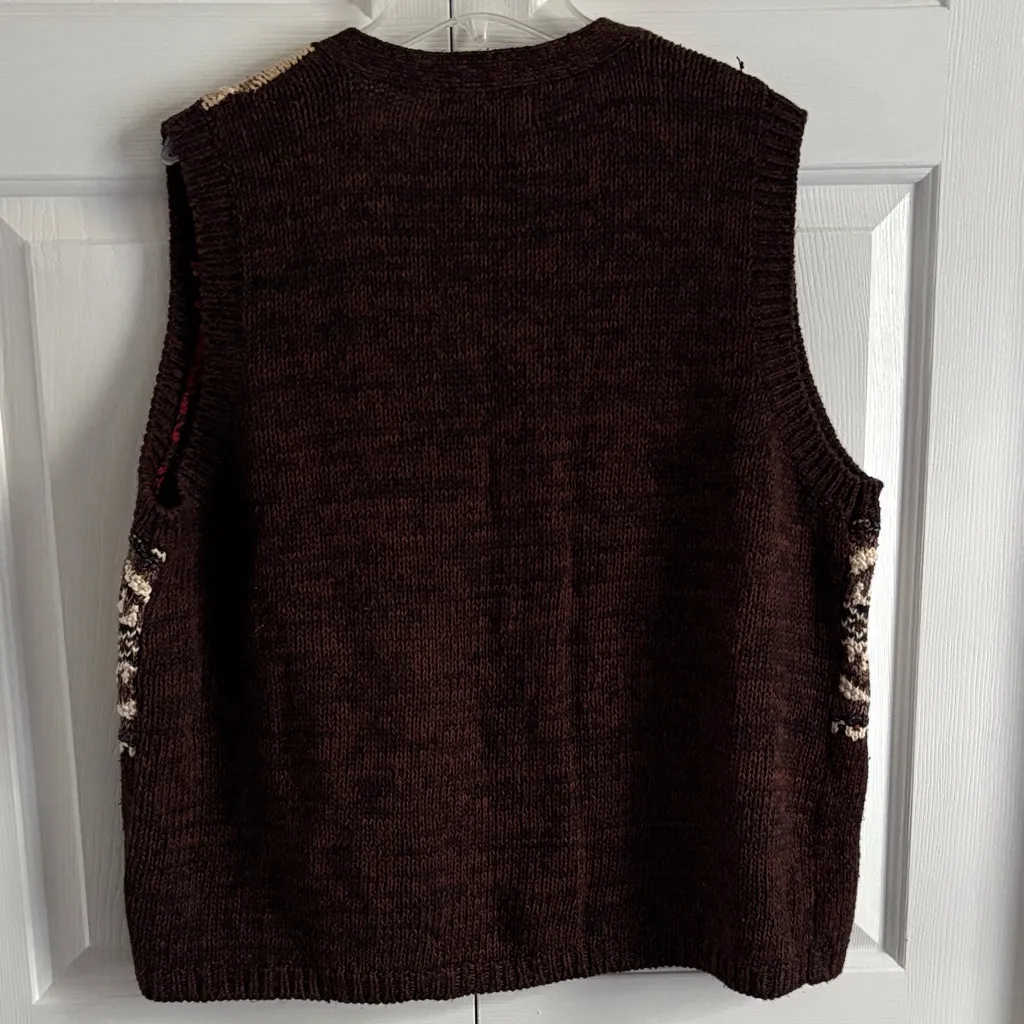 Lane Bryant Multicolor Knit Zip-Up Sweater Vest - Image 9