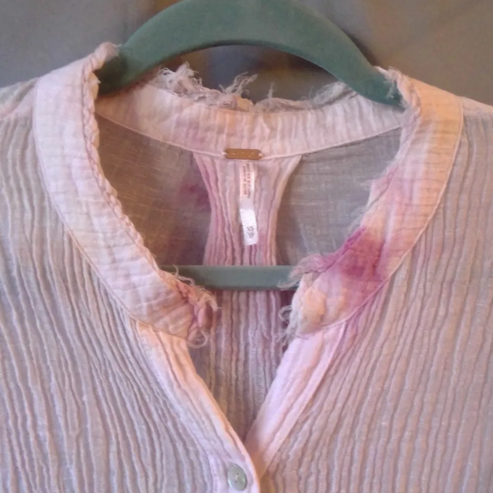 Free People 'Happiest Morning' Cotton Candy Tie Dye Maxi Tunic Dress - Image 6