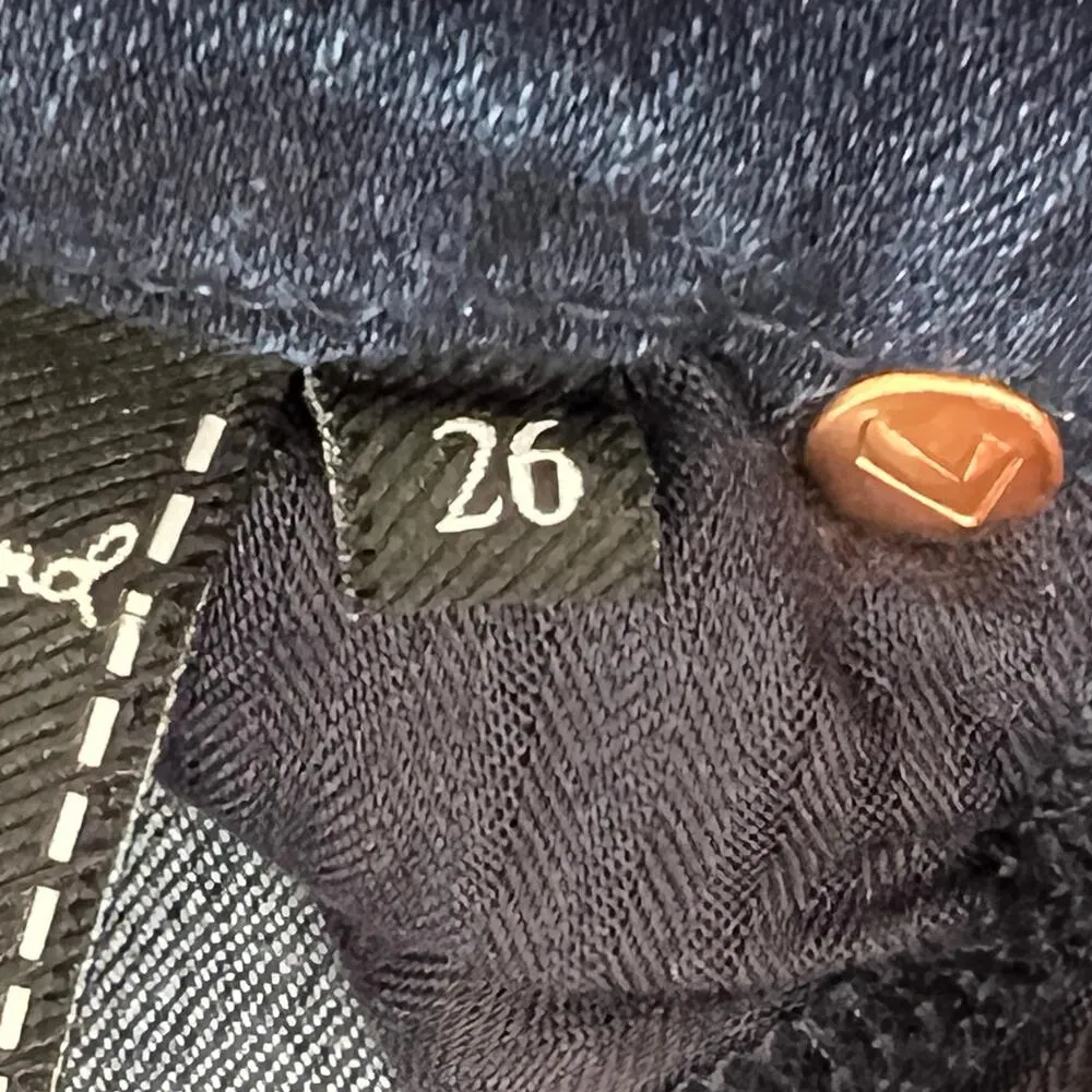 7 for all Mankind A-Pocket Bootcut Jeans Womens 26L Long Dark Blue 7FAM Mid-Rise - Image 10