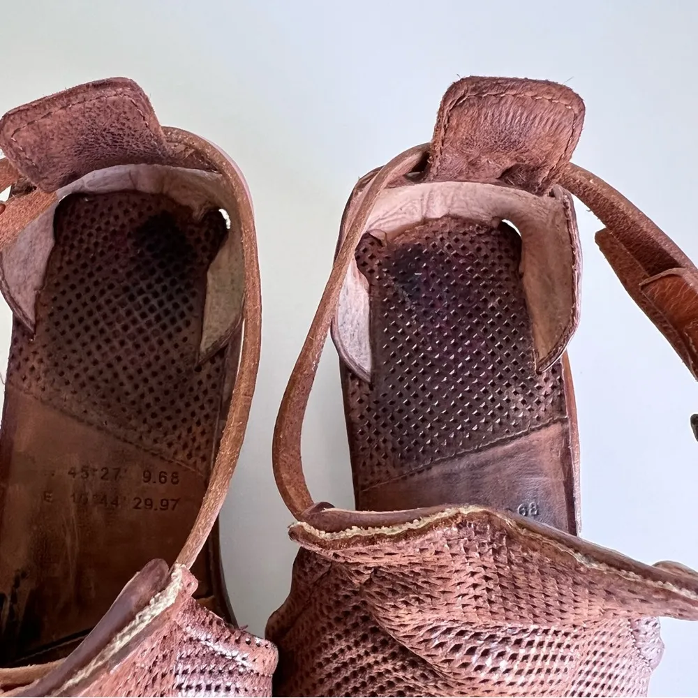 A.S.98 Women’s Kenya Leather Heeled Sandals Brown Size 10 - Image 13