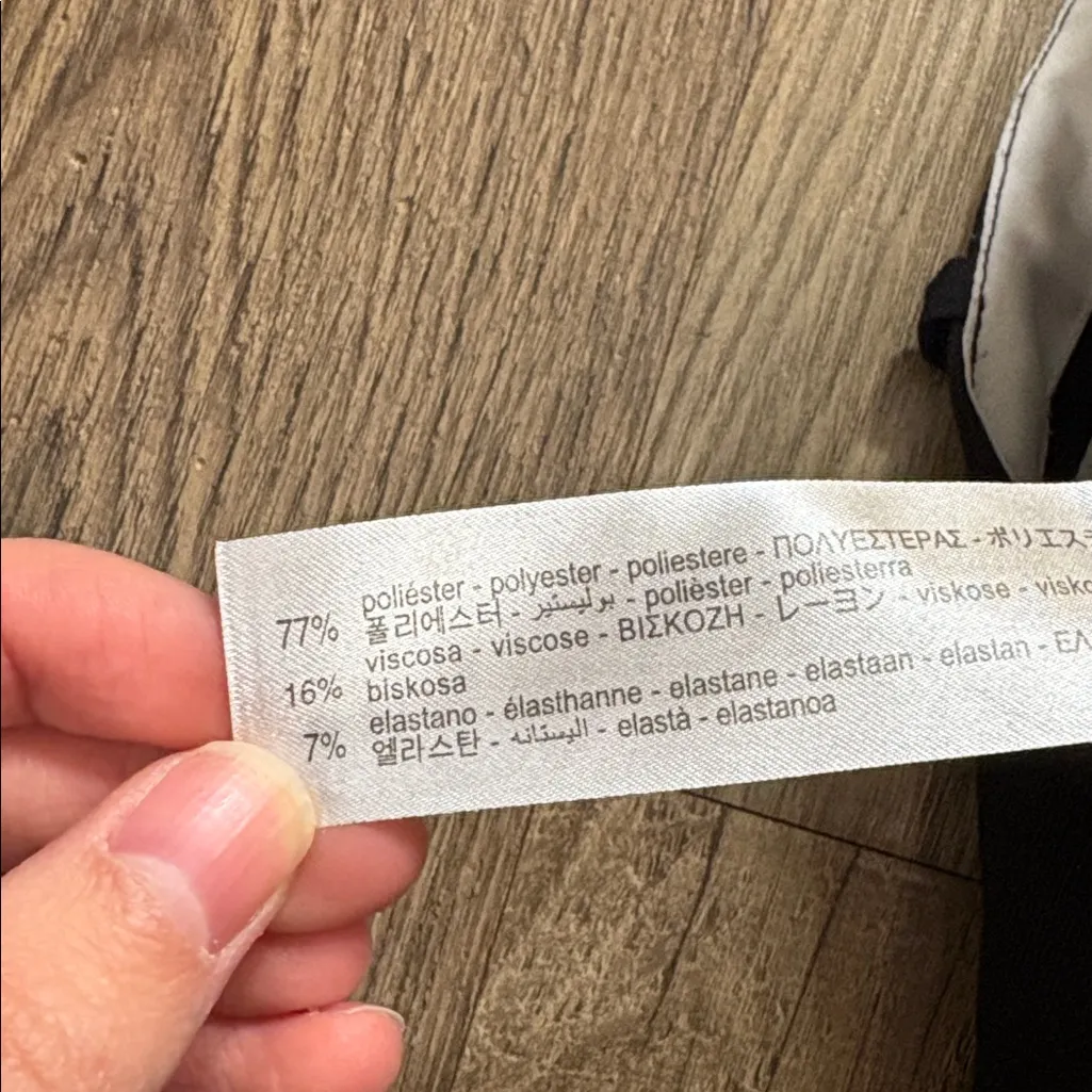 ZARA BLACK RELAED PLEATED FULL-LENGTH WIDE LEG MENSWEAR STYLE PANT TROUSERS - Image 6