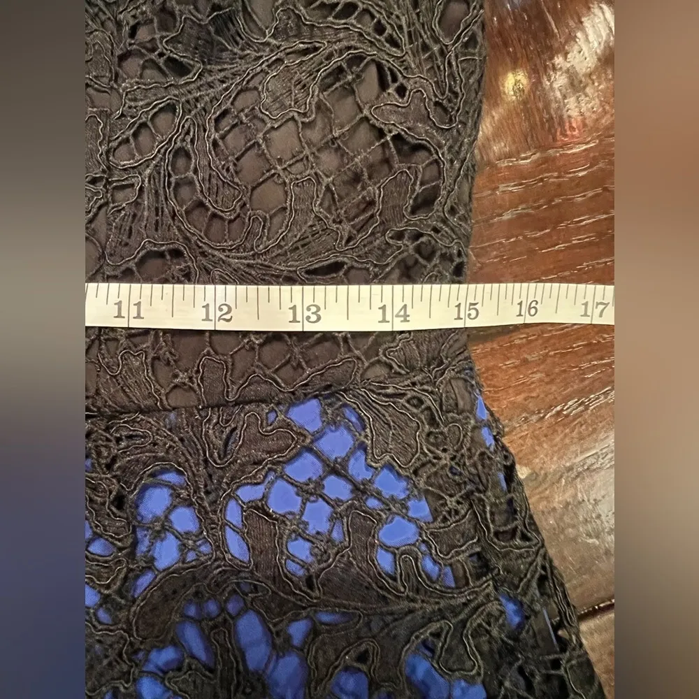 Sachin & Babi Noir 'Carolina' Lace & Crepe Midi Dress Size 8 NWT zipper - Image 11