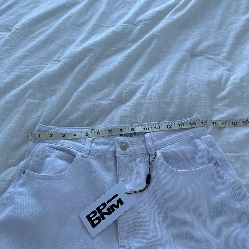 Princess Polly Women’s 6 Leta Straight Leg White Denim Jeans Spring Summer New - Image 3