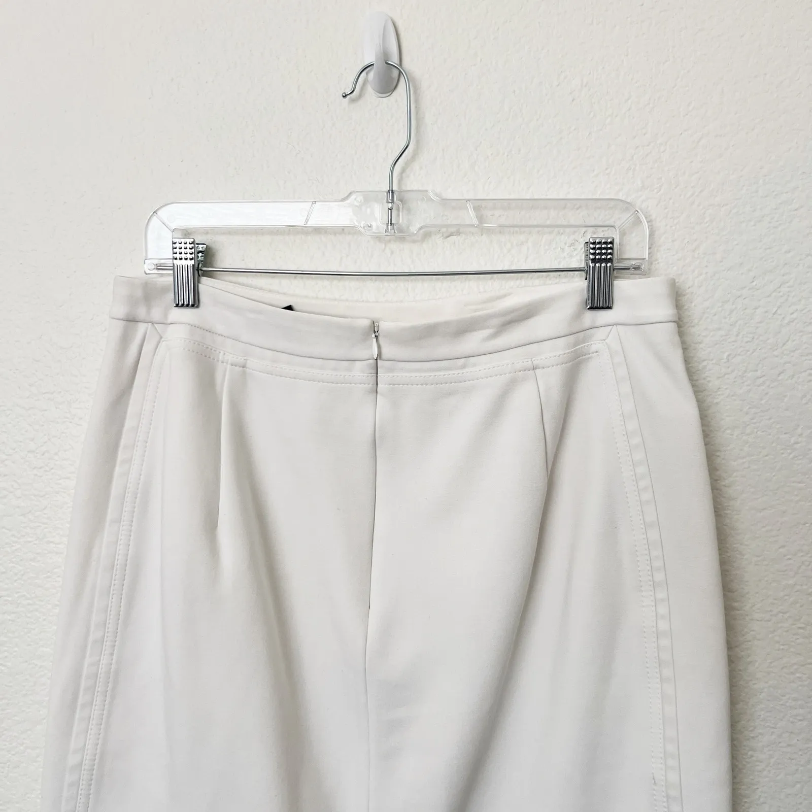 [White House Black Market] Nautical White Sailor Button Midi Pencil Skirt Sz 12 - Image 4