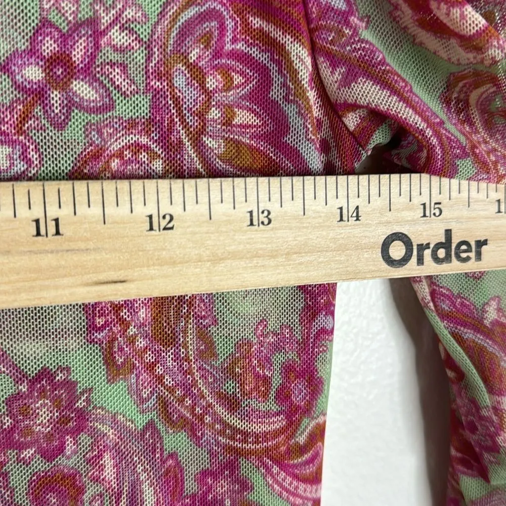 Misa Los Angeles viviene Vintage paisley midi dress ladies size XS - Image 9