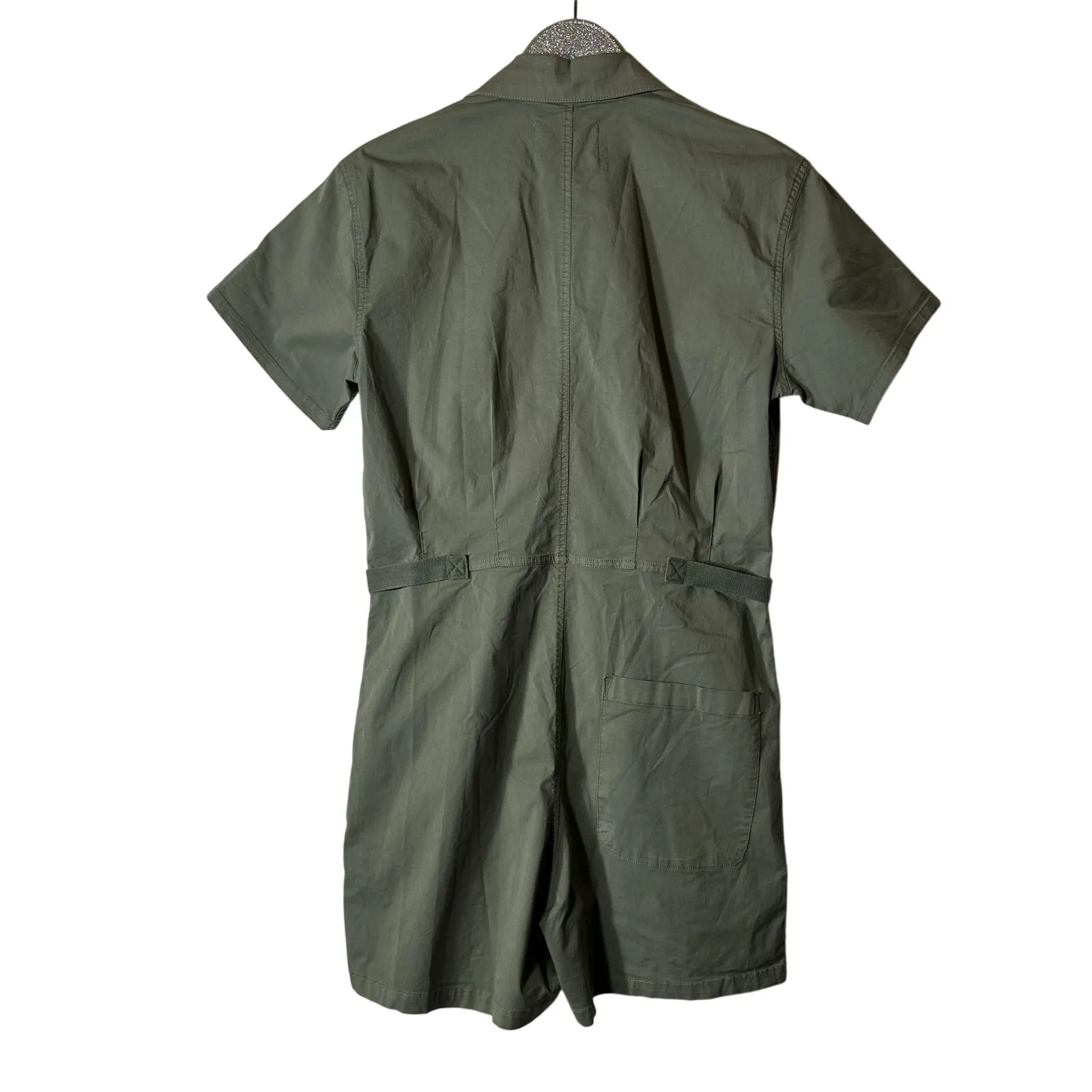 Pistola Green Utility Parker Romper - Image 6