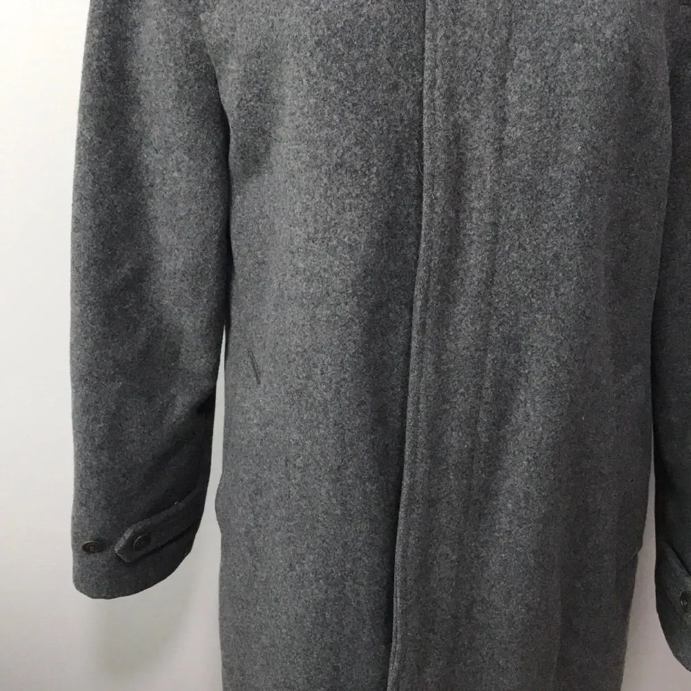 J. Crew Stadium Cloth Wool Gray Coat Medium - Image 3
