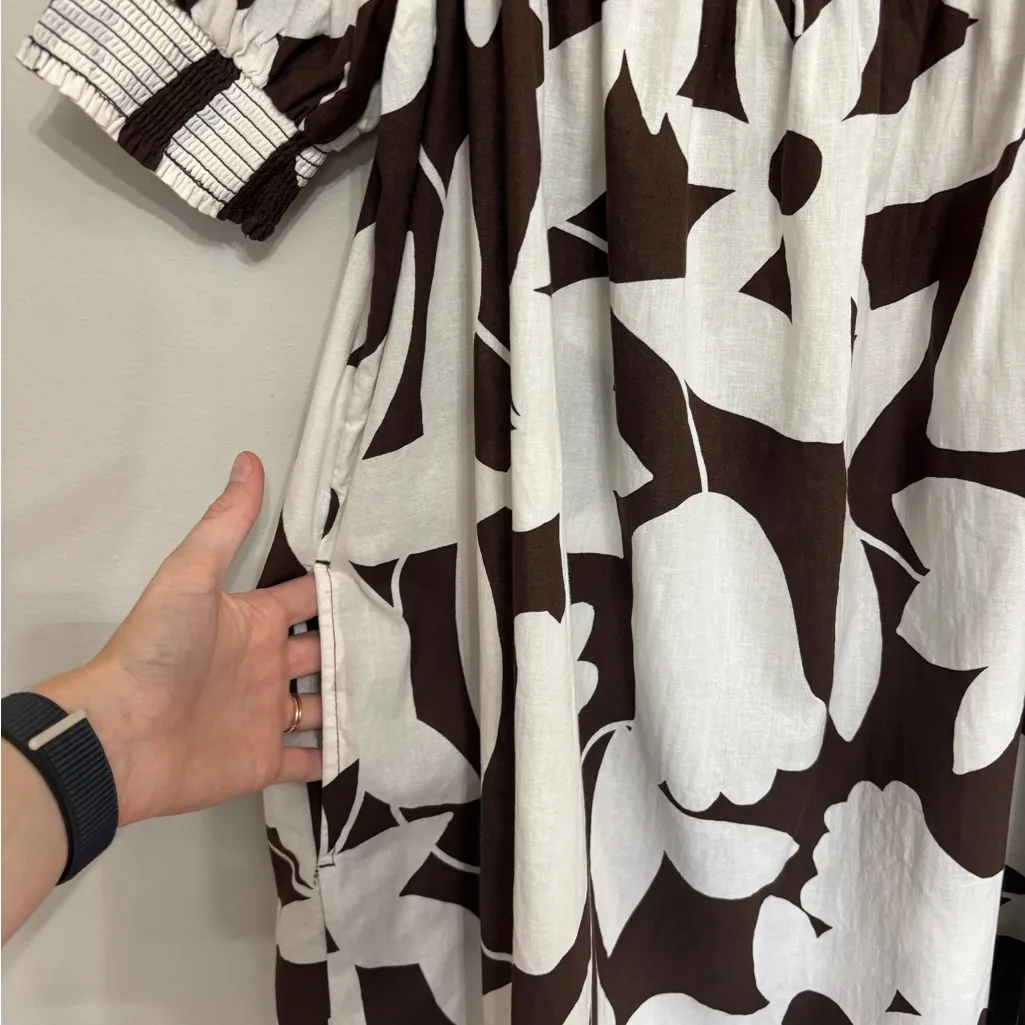 Free People Mila Mini Dress in Hippie Cowgirl Brown Floral - Size S - Image 6